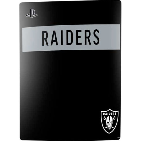 NFL Las Vegas Raiders Black Performance Series PS5 Bundle Skin