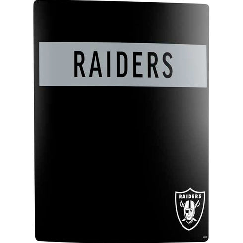NFL Las Vegas Raiders Black Performance Series PS5 Digital Edition Bundle Skin