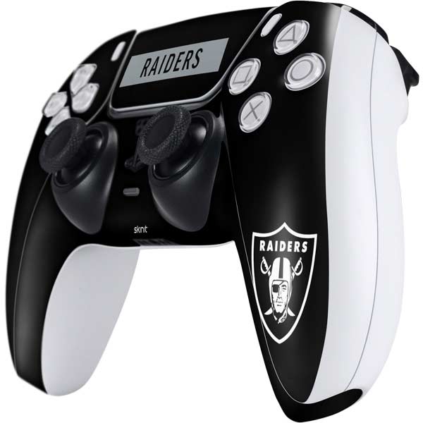 NFL Las Vegas Raiders Black Performance Series PS5 Controller Skin