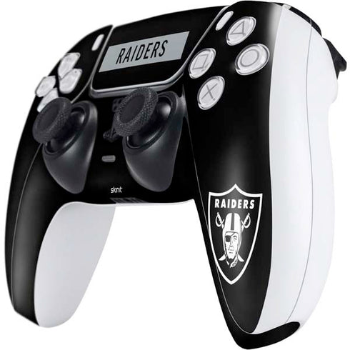 NFL Las Vegas Raiders Black Performance Series PS5 Controller Skin