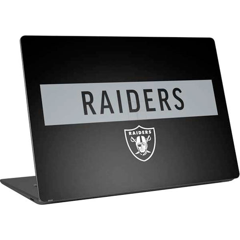 NFL Las Vegas Raiders Black Performance Series Surface Laptop 4 15in Skin