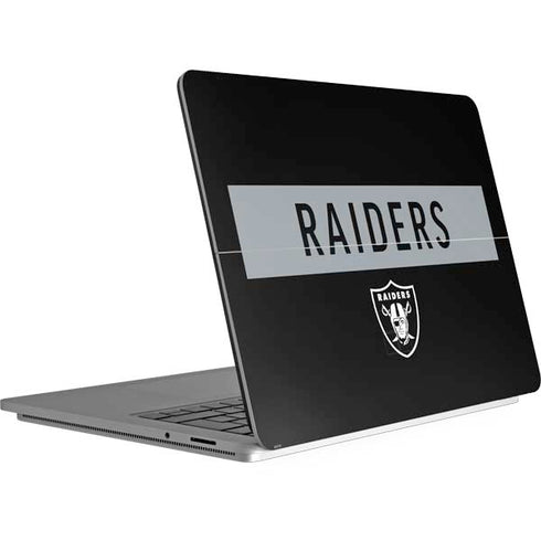 NFL Las Vegas Raiders Black Performance Series Surface Laptop Studio Skin
