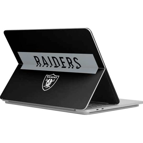 NFL Las Vegas Raiders Black Performance Series Surface Laptop Studio Skin