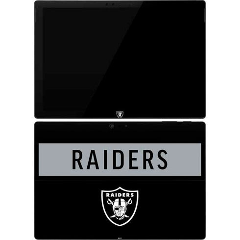NFL Las Vegas Raiders Black Performance Series Surface Pro 7 Skin