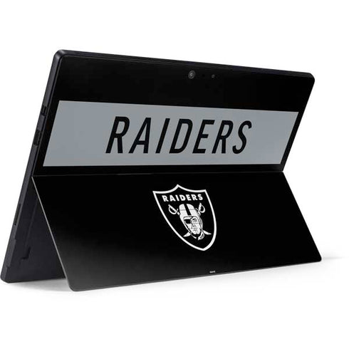 NFL Las Vegas Raiders Black Performance Series Surface Pro 7 Skin