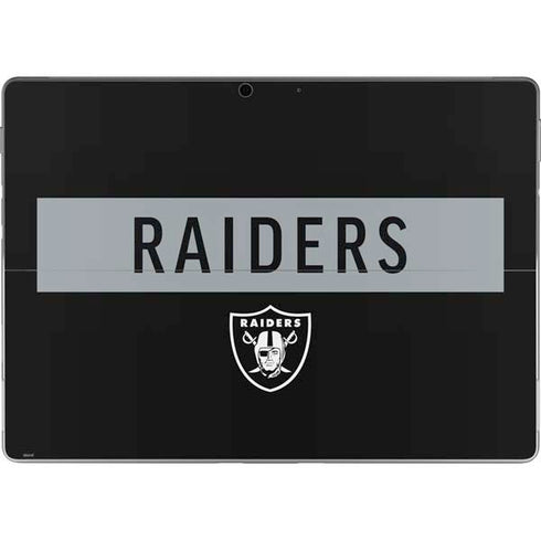 NFL Las Vegas Raiders Black Performance Series Surface Pro 8 Skin