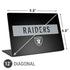 NFL Las Vegas Raiders Black Performance Series Universal Laptop 12in (9.8 x 6.8in) Skin