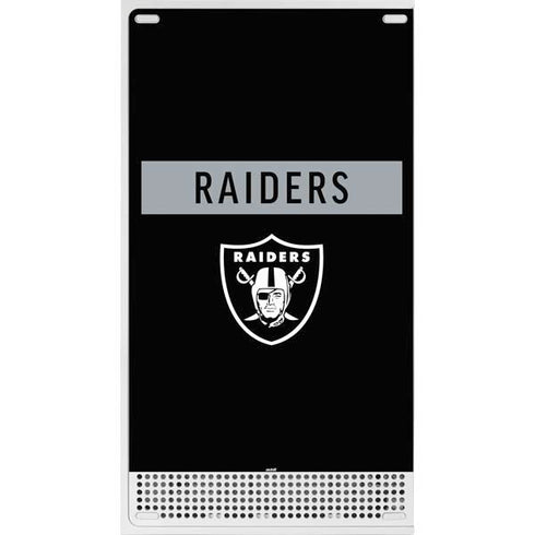 NFL Las Vegas Raiders Black Performance Series Xbox Series S Bundle Skin