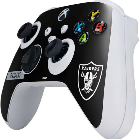 NFL Las Vegas Raiders Black Performance Series Xbox Series S Controller Skin