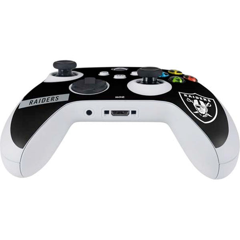 NFL Las Vegas Raiders Black Performance Series Xbox Series S Controller Skin