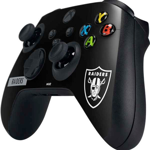 NFL Las Vegas Raiders Black Performance Series Xbox Series X Controller Skin