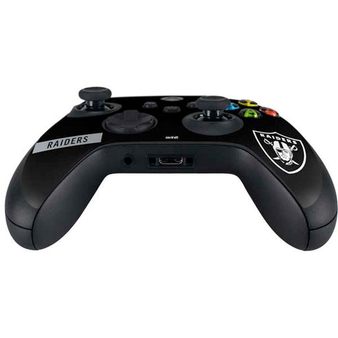 NFL Las Vegas Raiders Black Performance Series Xbox Series X Controller Skin