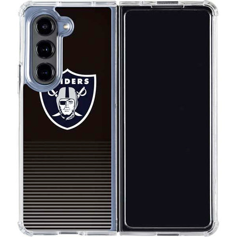 NFL Las Vegas Raiders Breakaway Galaxy Z Fold5 5G Clear Case