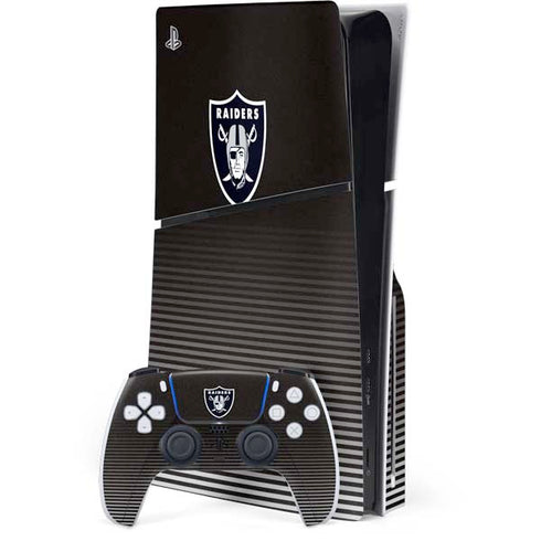 NFL Las Vegas Raiders Breakaway PS5 Slim Disk Bundle Skin