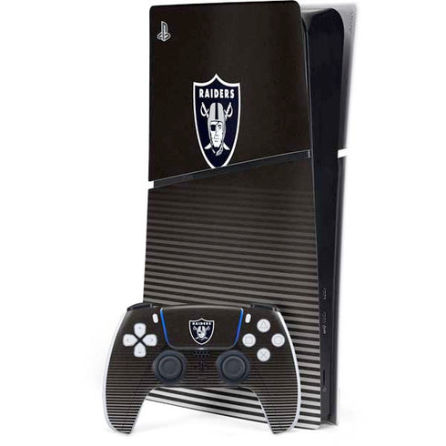 NFL Las Vegas Raiders Breakaway PS5 Slim Digital Edition Console Skin