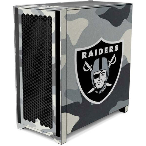 NFL Las Vegas Raiders Camo Corsair 4000D Tempered Glass Mid-Tower ATX Case Skin