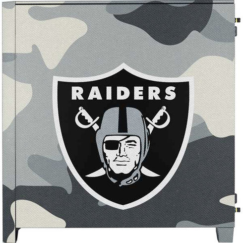 NFL Las Vegas Raiders Camo Corsair 4000D Tempered Glass Mid-Tower ATX Case Skin