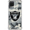 NFL Las Vegas Raiders Camo Galaxy A12 Clear Case
