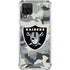 NFL Las Vegas Raiders Camo Galaxy A12 Clear Case