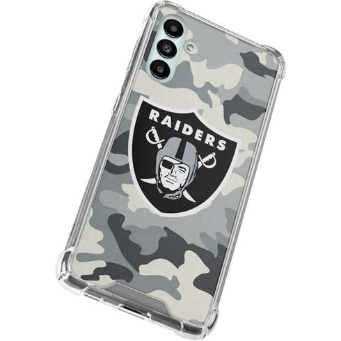 NFL Las Vegas Raiders Camo Galaxy A13 5G Clear Case