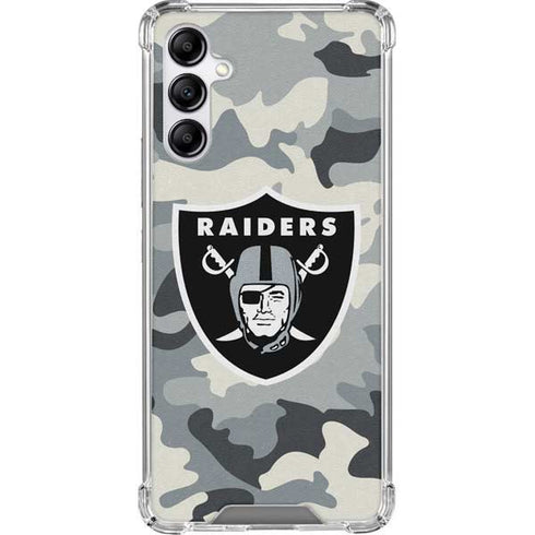 NFL Las Vegas Raiders Camo Galaxy A14 5G Clear Case