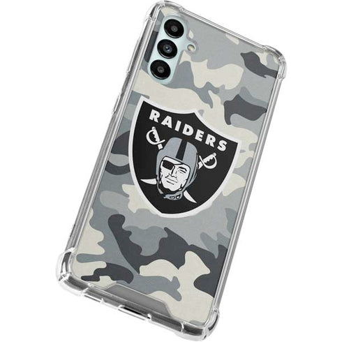 NFL Las Vegas Raiders Camo Galaxy A14 5G Clear Case