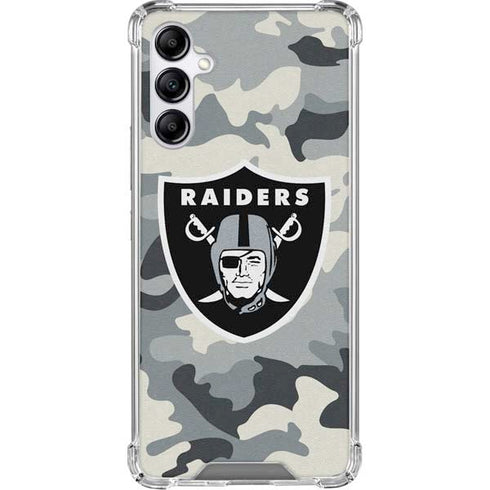 NFL Las Vegas Raiders Camo Galaxy A15 5G Clear Case