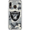 NFL Las Vegas Raiders Camo Galaxy A30 Clear Case
