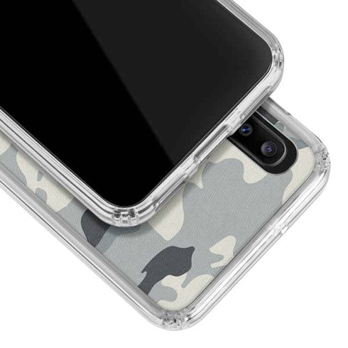 NFL Las Vegas Raiders Camo Galaxy A30 Clear Case