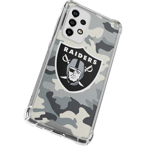 NFL Las Vegas Raiders Camo Galaxy A33 5G Clear Case