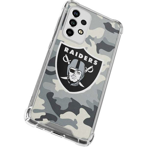 NFL Las Vegas Raiders Camo Galaxy A53 5G Clear Case