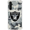 NFL Las Vegas Raiders Camo Galaxy A54 5G Clear Case