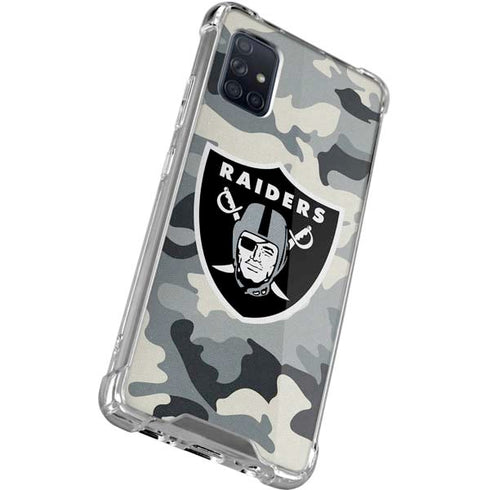 NFL Las Vegas Raiders Camo Galaxy A71 5G Clear Case