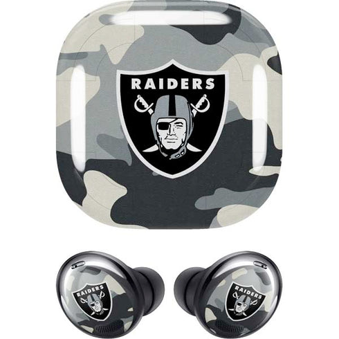 NFL Las Vegas Raiders Camo Galaxy Buds Pro Skin