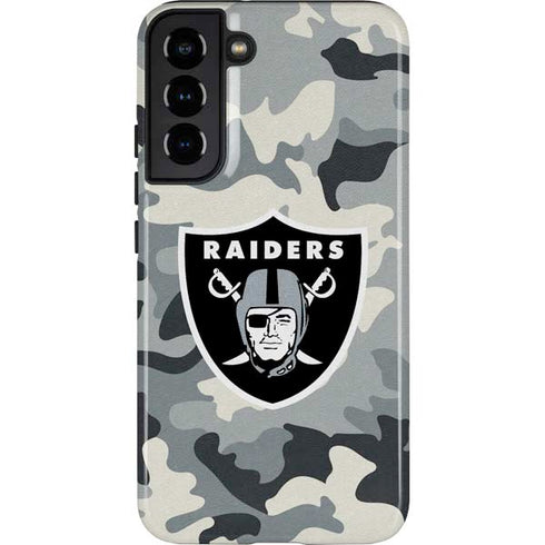 NFL Las Vegas Raiders Camo Galaxy S22 Plus Pro Case
