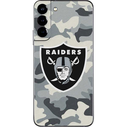 NFL Las Vegas Raiders Camo Galaxy S22 Plus Skin
