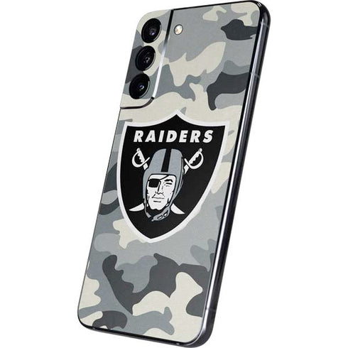 NFL Las Vegas Raiders Camo Galaxy S22 Plus Skin