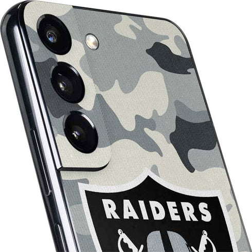 NFL Las Vegas Raiders Camo Galaxy S22 Plus Skin