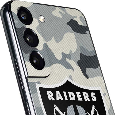 NFL Las Vegas Raiders Camo Galaxy S22 Skin