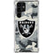 NFL Las Vegas Raiders Camo Galaxy S22 Ultra Clear Case