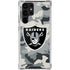 NFL Las Vegas Raiders Camo Galaxy S22 Ultra Clear Case