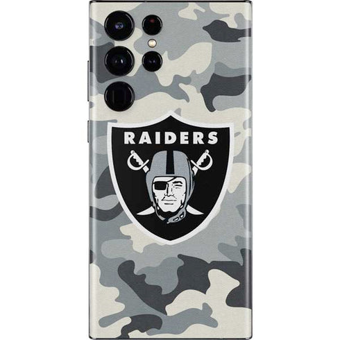 NFL Las Vegas Raiders Camo Galaxy S22 Ultra Skin