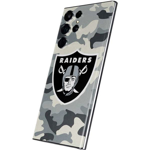 NFL Las Vegas Raiders Camo Galaxy S22 Ultra Skin