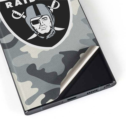 NFL Las Vegas Raiders Camo Galaxy S22 Ultra Skin
