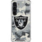 NFL Las Vegas Raiders Camo Galaxy S23 Clear Case