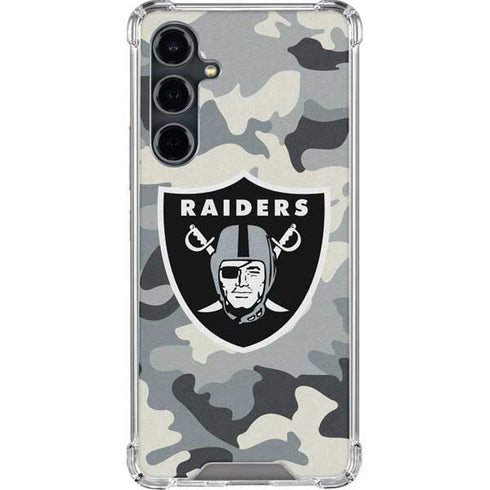 NFL Las Vegas Raiders Camo Galaxy S23 FE Clear Case