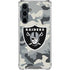 NFL Las Vegas Raiders Camo Galaxy S23 FE Clear Case
