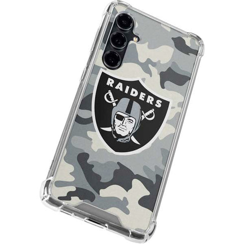 NFL Las Vegas Raiders Camo Galaxy S23 FE Clear Case