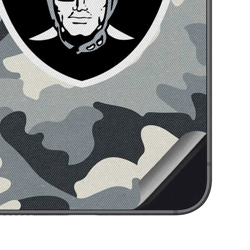 NFL Las Vegas Raiders Camo Galaxy S23 FE Skin