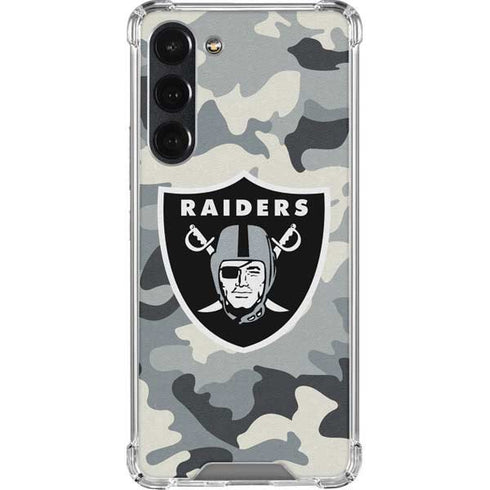 NFL Las Vegas Raiders Camo Galaxy S23 Plus Clear Case